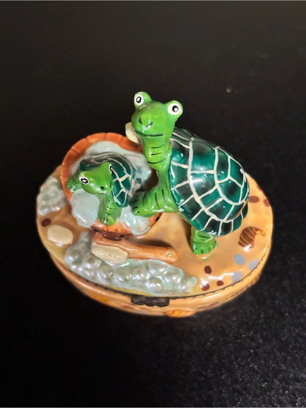 Source Unknown Colorful Fish, Turtle & Frog Trinket Boxes - Multicolor